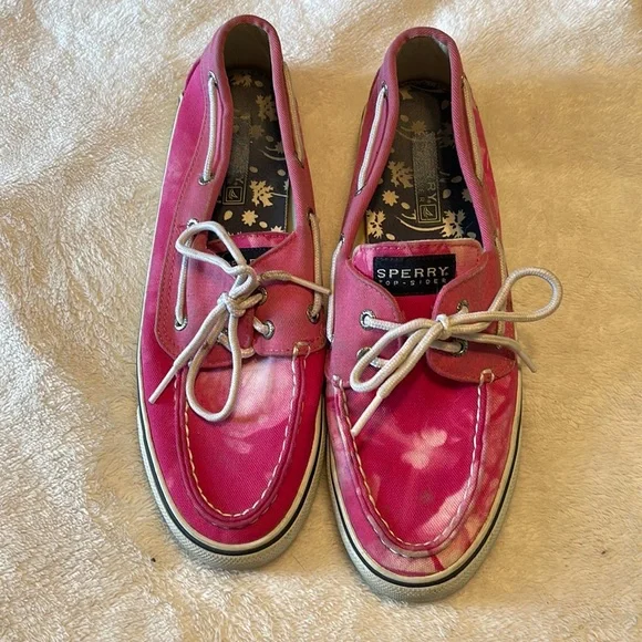Pink tie dye Sperry’s, size 8! - Picture 2 of 5